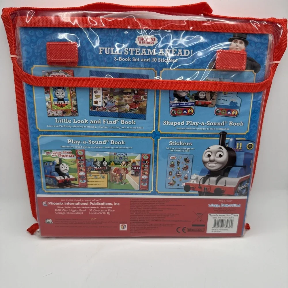 2018 Thomas The Train 3 Book Set And 20 Stickers Gift Set Phoenix International